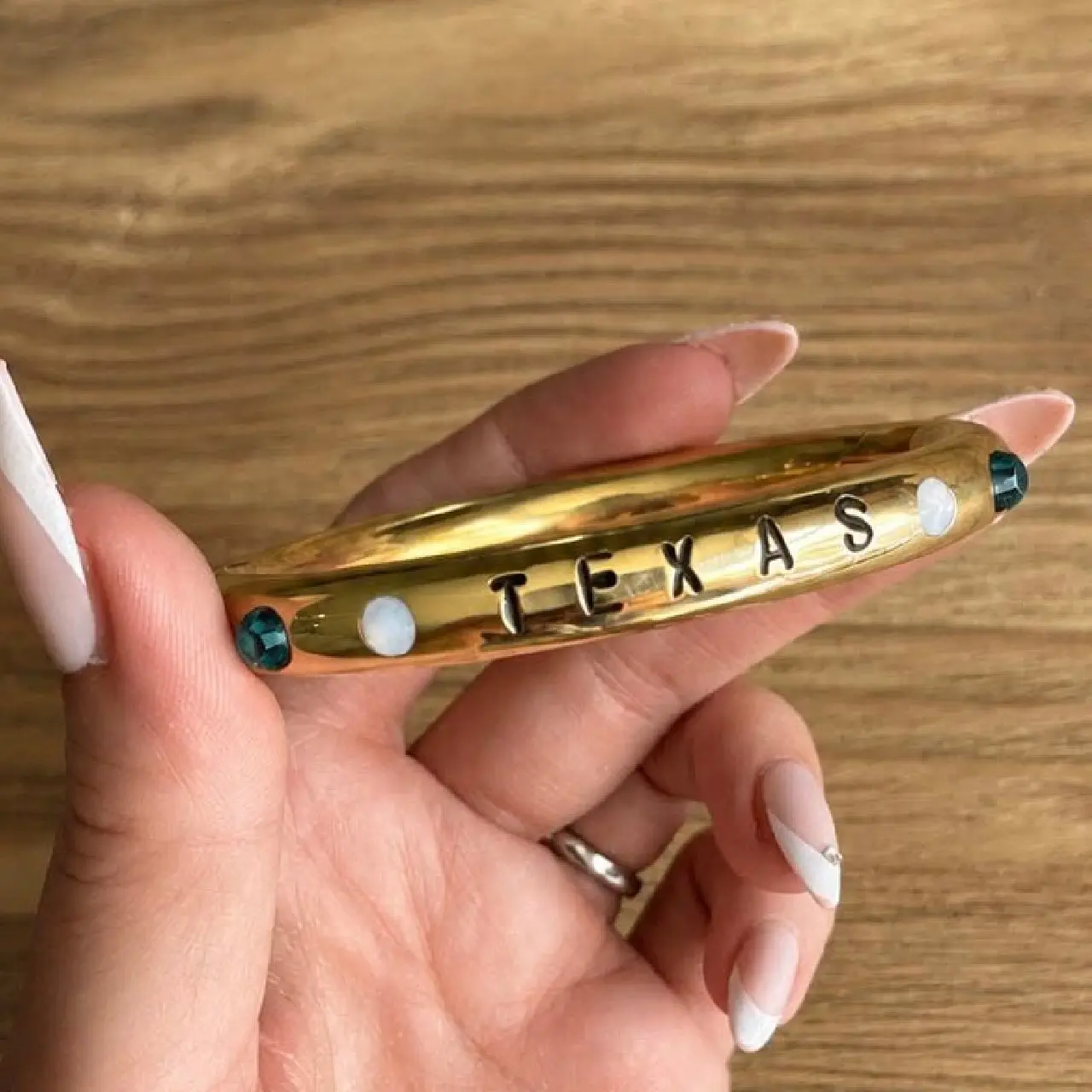 Texas - Natalie's Gold Bull Ring Bracelet