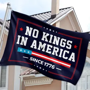 No Kings In America Flag, Protest Yard Signs, Pro Democracy Garden Flag, Resist Lawn Sign, Anntiii Authoritarianism Flag, 4Th Of July Banner 45807 149