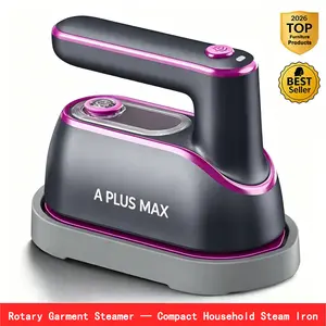 A PLUS MAX 2-in-1 Steam Iron & Clothes Steamer - Handheld Portable Garment Wrinkle Remover, Fast Heat-Up, Large Soleplate, 150ml Water Tank - Lightweight for Home, Travel#Summervibes