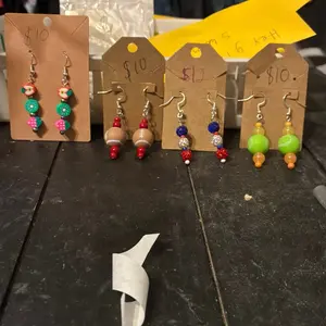 Football & Baseball Themed 4th of July Summer Earrings