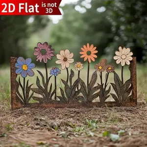 Garden Courtyard Flower Ground Stake, Rustic Floral Insert, Creative Garden Gardening Decorative Ornament, Fresh Country Style, Garden Statue