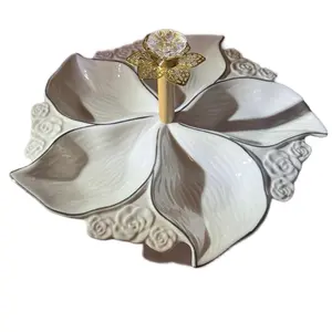 Snack Plate with Fine Porcelain Material