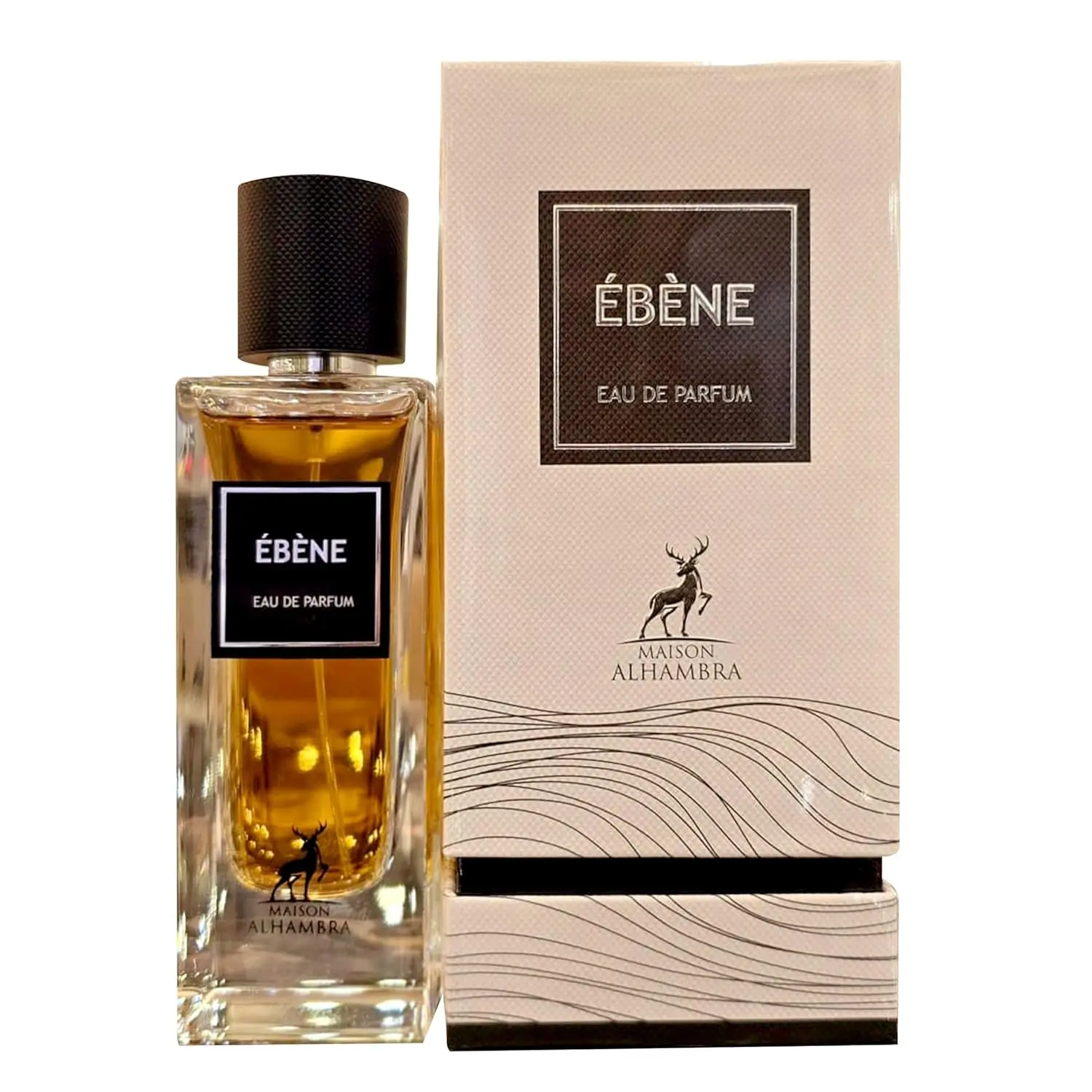 MAISON ALHAMBRA Ebene Unisex Eau de Parfum Spray - 3.0 oz/90 ml, Bold Passionate & Elegant Fragrance with Vanilla, Musk, Amber, Spiced, Oriental, Woody Notes, Strong Scent, Bold Passionate Fragrance