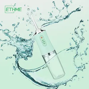 Travel Portable Water Flosser with toothbrush 360-Degree Rotating Tongue Scrapper Plaque Remover for Teeth Cleaning Upgrade Cordless Oral Cleansing. Cwf-Green+Etc-White
