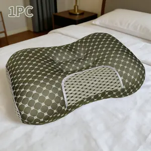 1PC Orthopedic Neck Support Pillow for Pain Relief, Cervical Alignment, Ergonomic Design for Side, Back, Stomach Sleepers, Hypoallergenic, Breathable, Washable, Luxury Hotel Quality