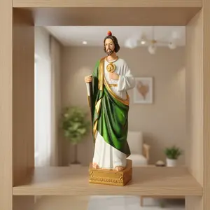 8.5-Inch Saint Jude Statue - Elegant Resin Statue, Perfect Religious Gift For Home Decoration Christmas Decorations Home Christmas Gifts Christmas Decor