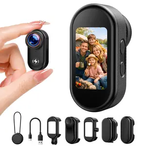 CAMWORLD 4K POV Camera with 1.4Inch Screen,Hands Free Tiny Magnetic Action Camera for Cycling Skiing Pet & Vlogging Hands Free Wearable Body Camera for TikTok Creators Teens Perfect Gift for Girls & Boys