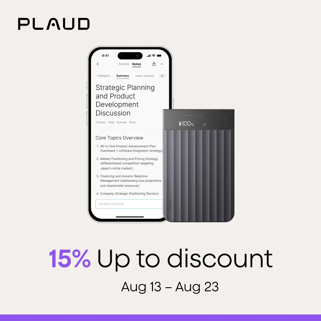 [New Launch] Plaud Note Pro Professional AI Voice Recorder for Business Meetings, Calls & Interviews, 4 MEMS Microphones, Instant View Display, 50-hour Battery Life, AI Transcription & Summary, Premium Office Gadget & Business Gift, Audio, Desk Gadgets