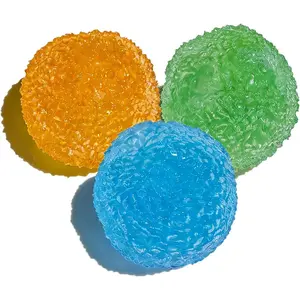 3pcs Stress Balls for Adults, Squishy Ball Sensory Textured Memory Gel Fidget Toys for Kids/Adults Hand Exercises, Party Favors Anxiety Relief Squeeze Ball