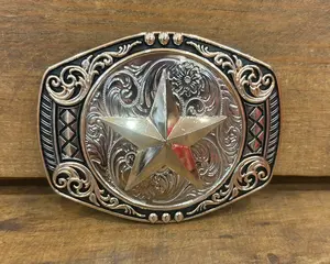 Silver and Copper Star Bell Buckle