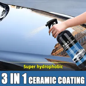 3-In-1 Ceramic Coating Spray, Nano Crystal Hydrophobic Liquid for Car Shine, Protection, and Polishing, Car Wax Coating & Nano Coating Agent
