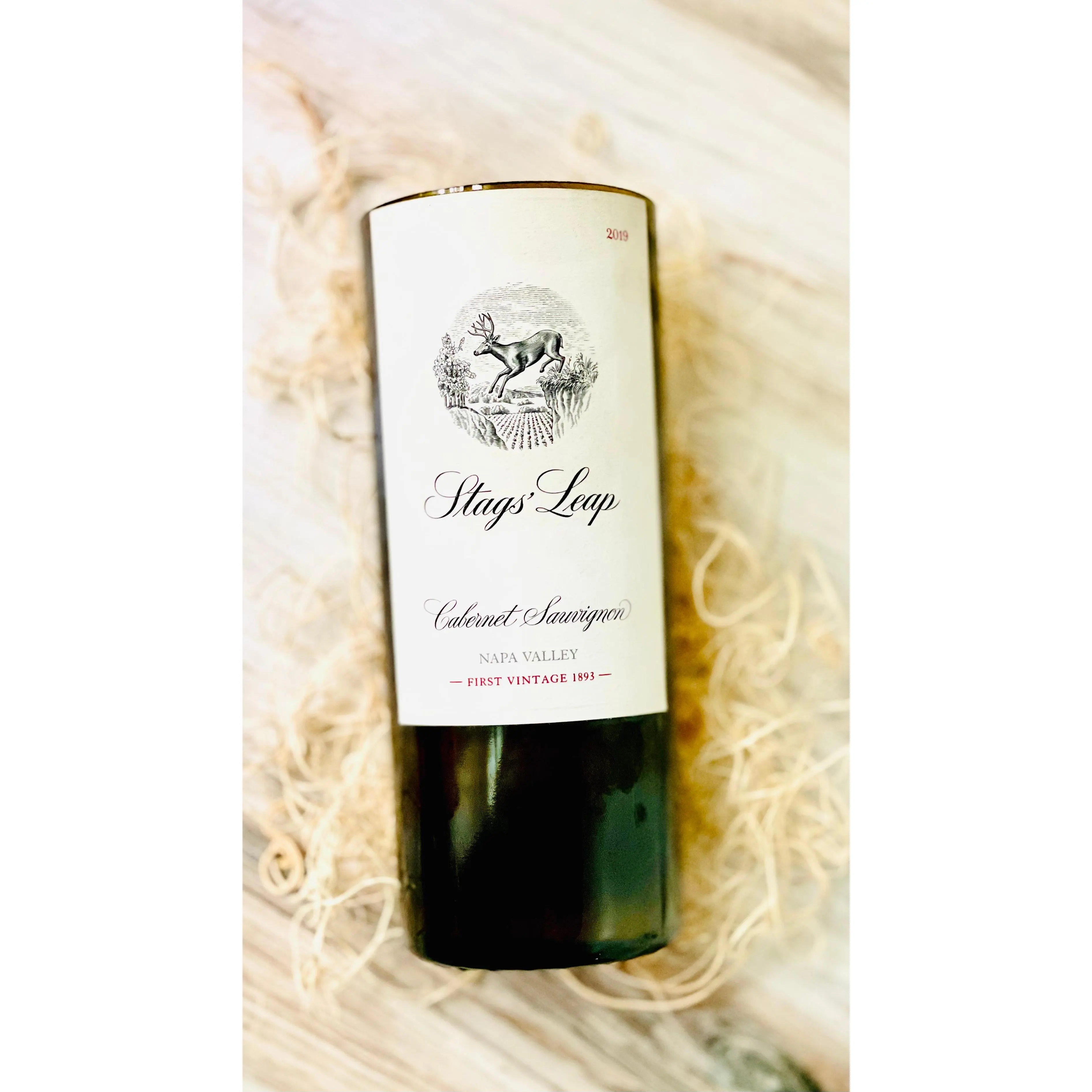 Cabernet wine candle - stags’ leap bottle  - DECONSTRUCTED CANDLES -  Soy Wax
