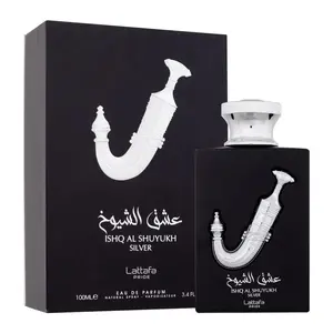Lattafa Perfumes Ishq Al Shuyukh Silver for Unisex Eau de Parfum Spray, 3.4 Ounce