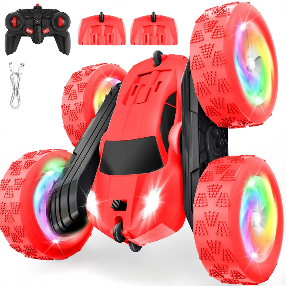 MIDIVIX Remote Control Car, Outdoor Toys RC Cars for Kids Ages 6-12, 4WD Double Sided Stunt Vehicle with Upgraded USB-C Modular Batteries, 5 6 7 8 9 10+ Year Old Boy Girl Birthday   rc cars   SummerWins summeressentials tiktokshopsummersale summerfinds
