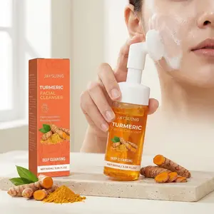 Turmeric Cleansing Mousse (100ML), Gentle Face Skin Cleanse, Refreshing Moisturizing, Hydrating Cleanser, Skincare Essential