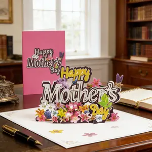 3D Pop Up Greeting Card Assortment for Mothers Day, Fathers Day, Oktoberfest, Thanksgiving, Birthday, Anniversary, Thank You Handmade 3D Cards for Mom, Dad, Family & All Occasions with Envelope