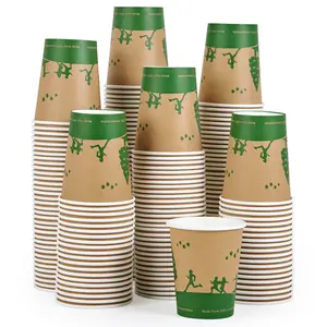 Eco-Friendly Hot Drinking Compostable Cups｜BPA-Free, Plastic-Free