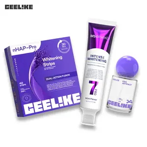 CEELIKE 7 Pro Purple Whitening Set – Purple Toothpaste, Whitening Strips & Oral Spray, Instantly Brightens Teeth, Gentle on Enamel, Long-Lasting Fresh Breath
