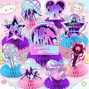 Cake Topper Popular Singer Birthday Cake Toppers Fantastic Cartoon Cake Decorations for Girls' Birthday Party Supplies