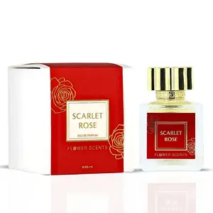 Scarlet Rose Eau de Parfum Spray 65ml (2.2 oz) by Flower Scents | Opulent Rose, Creamy Woods & Golden Amber Warmth