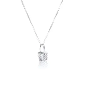 Silver Basket Case Pendant