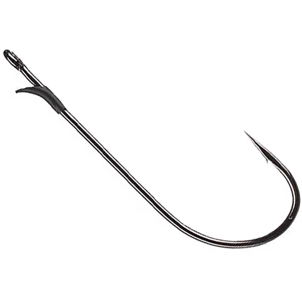 Roboworm Rebarb Medium Wire Worm Hooks - 6 Pack, Ultra Durable, Ultra-Soft Plastics Compatible, Barb on Shank, Locks Worm in Place