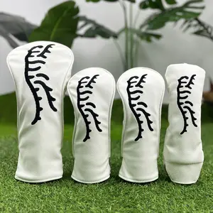 Tiger Pattern Golf Club Headcover Set Waterproof Durable Protective Cover for Fans Family Friends Golf Accessories Holiday Haul