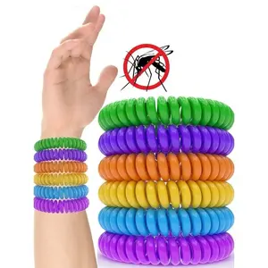 10-Pack Mosquito Repellent Bracelet - Bugs Protection for Outdoor Activities