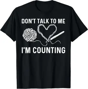 100% Cotton Funny Crocheting Art For Men Women Crocheter Crochet Lover T-Shirt