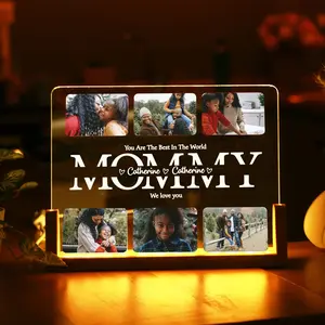 Personalized Photo Sign Mom's Birthday Gifts, Gift for Mom, Mom Gift from Daughter, Mother's Day Gift, Best Mom, Gift From Kids