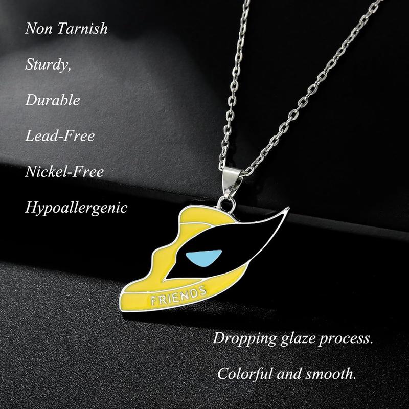 Best Friends Necklaces for 2 BFF Stainless Steel Silver Chain Matching Heart Puzzle Pendant Friendship Necklace and Bracelet Key Chain Set Relationship Jewelry  for Teen Girls Boys