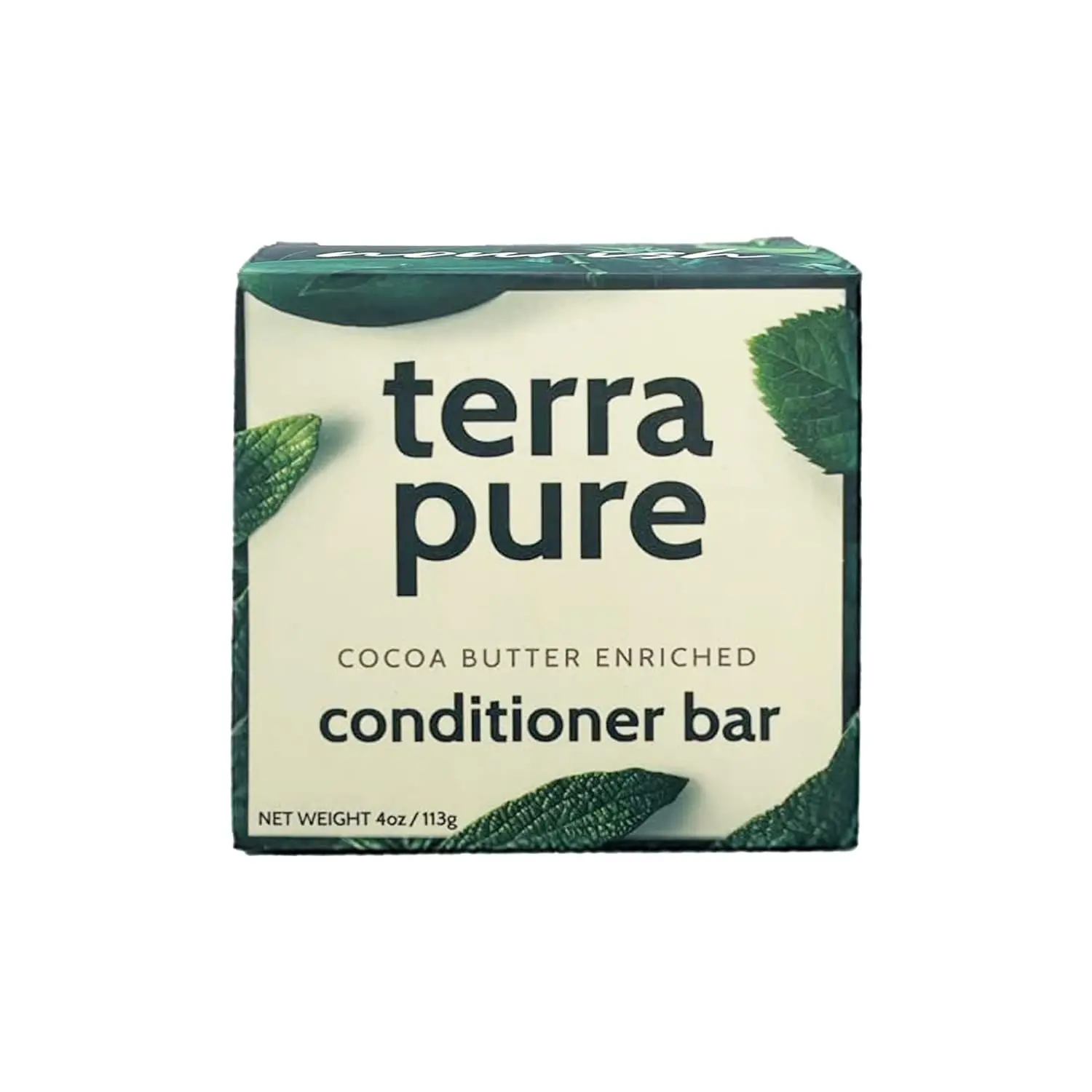 Terra Pure Conditioner Bar Cocoa Butter Enriched - Plastic Free, Soap Free, Vegan, Plant Based, Sustainable, Eco-Friendly, & Zero Waste