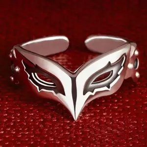 PERSONA Be Your True Mind JOKER Mask Cosplay Ring Unisex Adjustable Opening Rings Jewelry Accessories Gifts