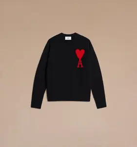 AMI Pull Ami De Coeur Rouge Mens Apparel