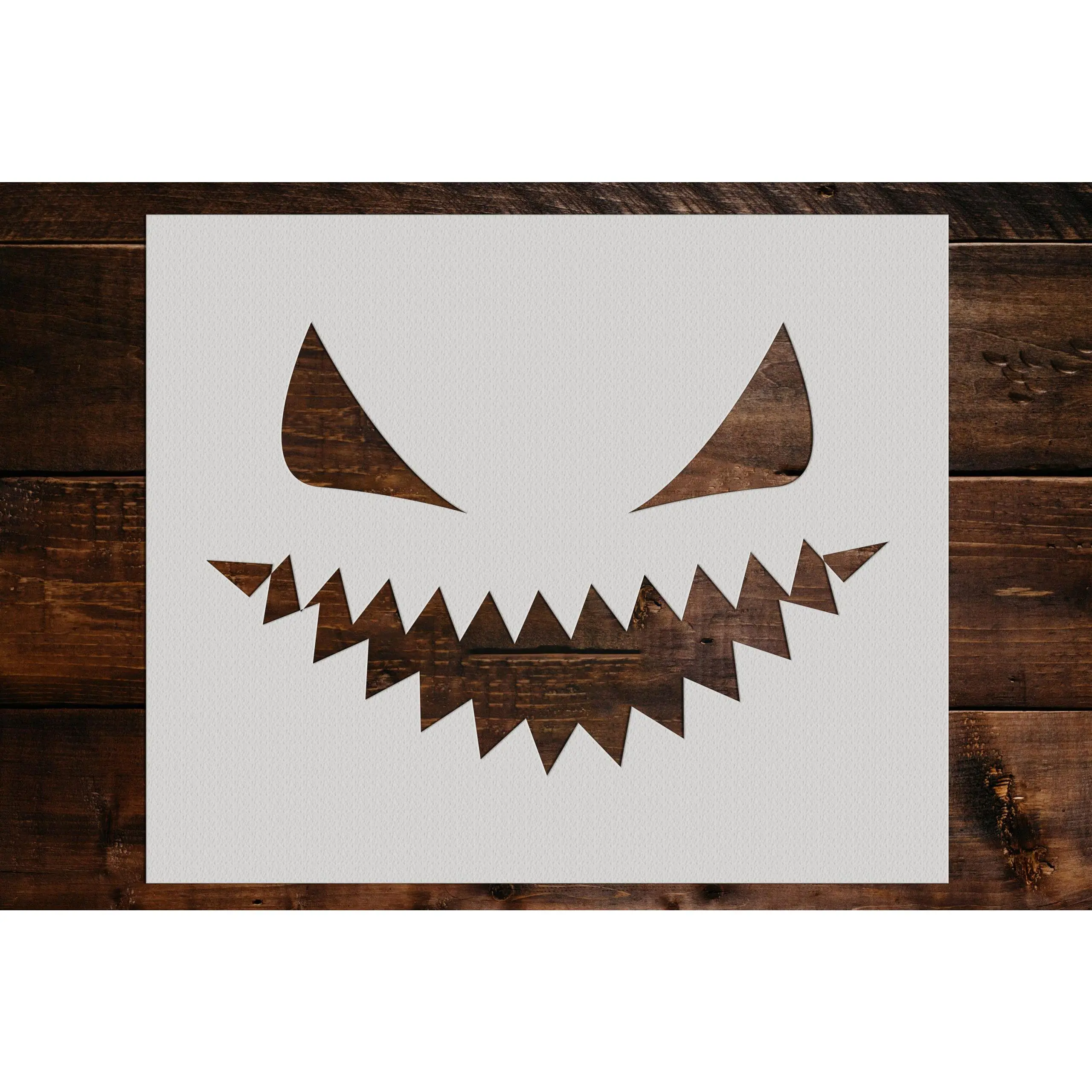 Pumpkin Face Stencil - Art and Wall Stencil