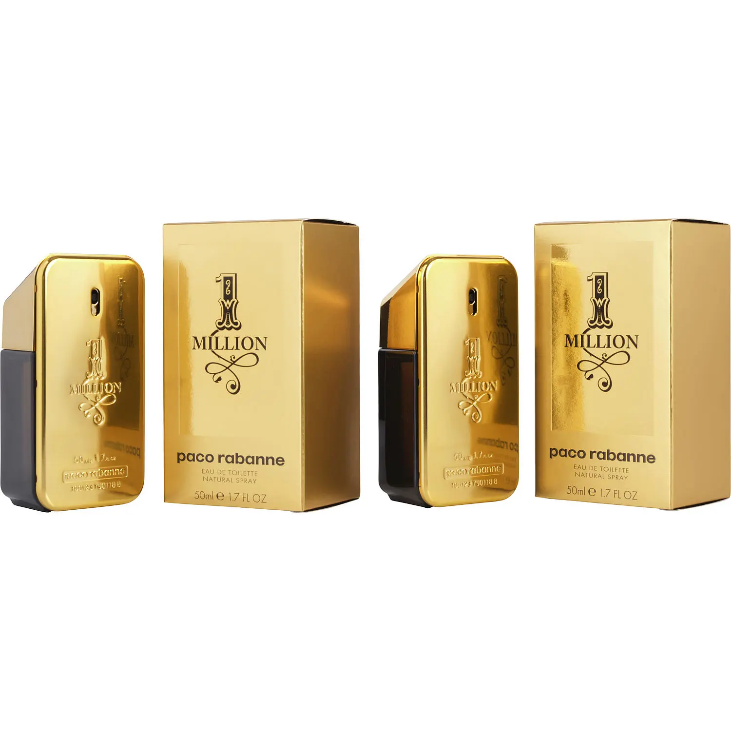 Paco Rabanne 1 Million Set-Edt Spray 1.7 Oz (Duo Pack) For Men Paco Rabanne 1 Million Set-Edt Spray 1.7 Oz (Duo Pack) For Men