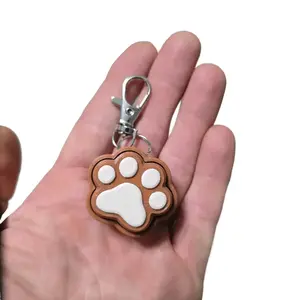 Pawsitively Purrfect Fidget Keychain | Cat Paw Print fidget clicker