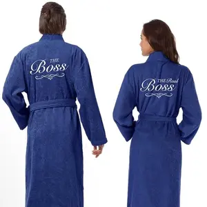 CUSTOM ROBE Cotton Customized Comfort Soft Embroidery Fluffy
