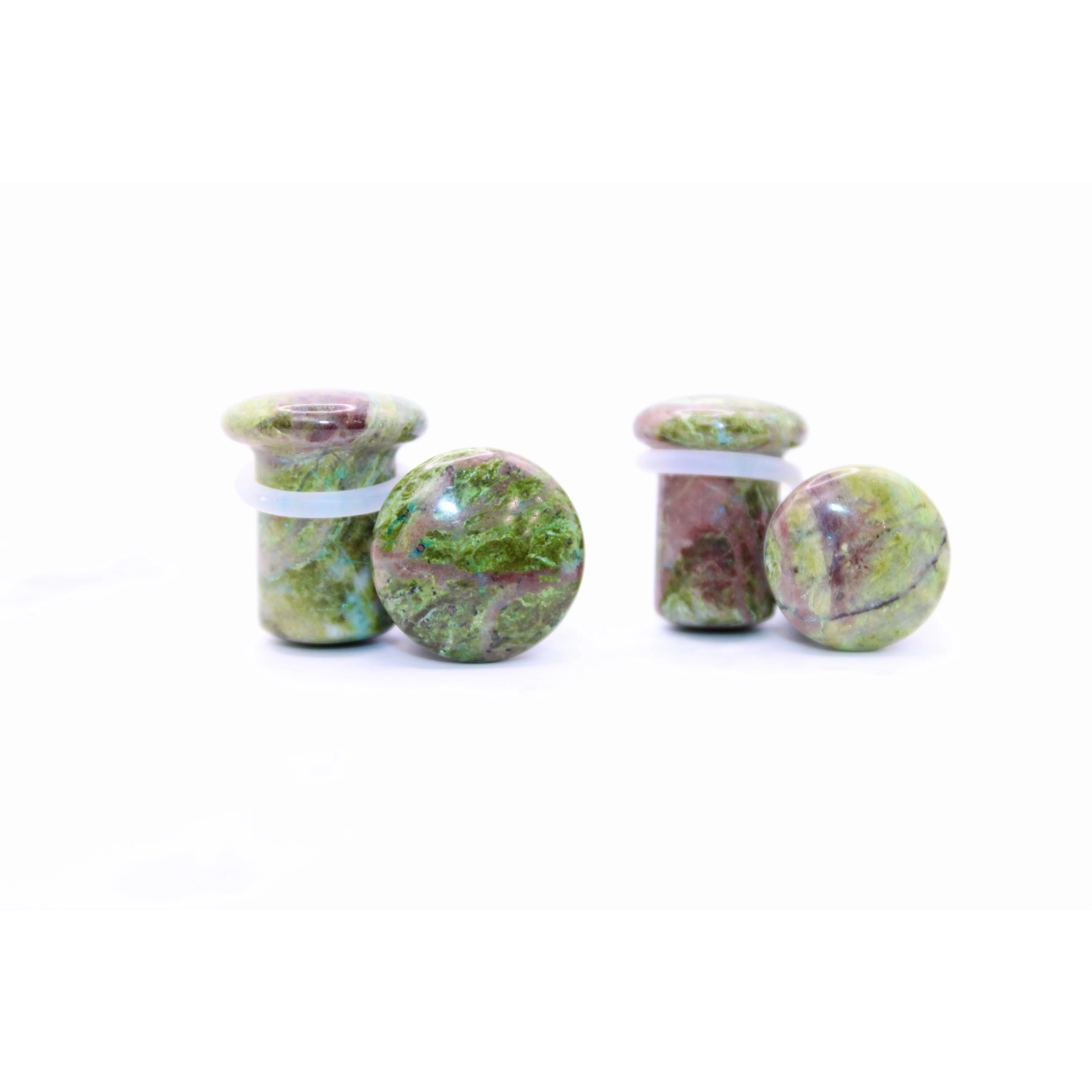 African Jade Single Flare for Gauged Ears