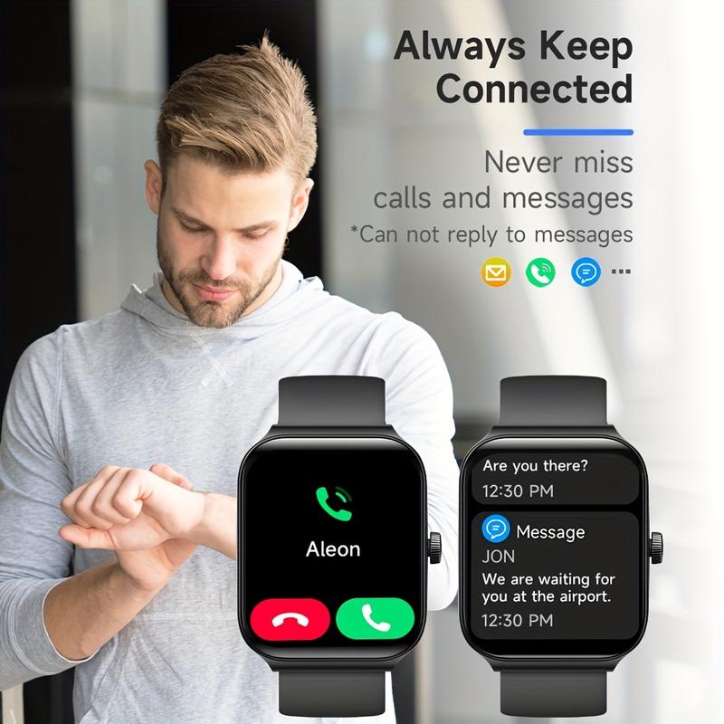 1.85"Large-screen Smartwatch,Compatible WithAndroid/iPhone, Featuring High-definition Voice Calls,Multiple Sports Modes, Suitable For Sleep Monitoring,Daily Wear,With A Variety Of Interfaces ToChoose From.Back-to-school gifts,valentines gift for boyfriend