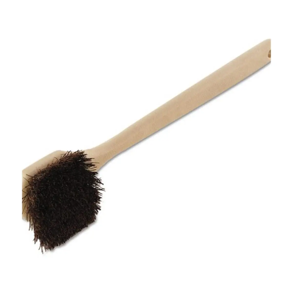 Comfortable 20-in. Palmyra Fiber Utility Brush with Stiff Bristles, Plastic Construction, Tan Handle, 0.6 lbs, 14.5 in.
