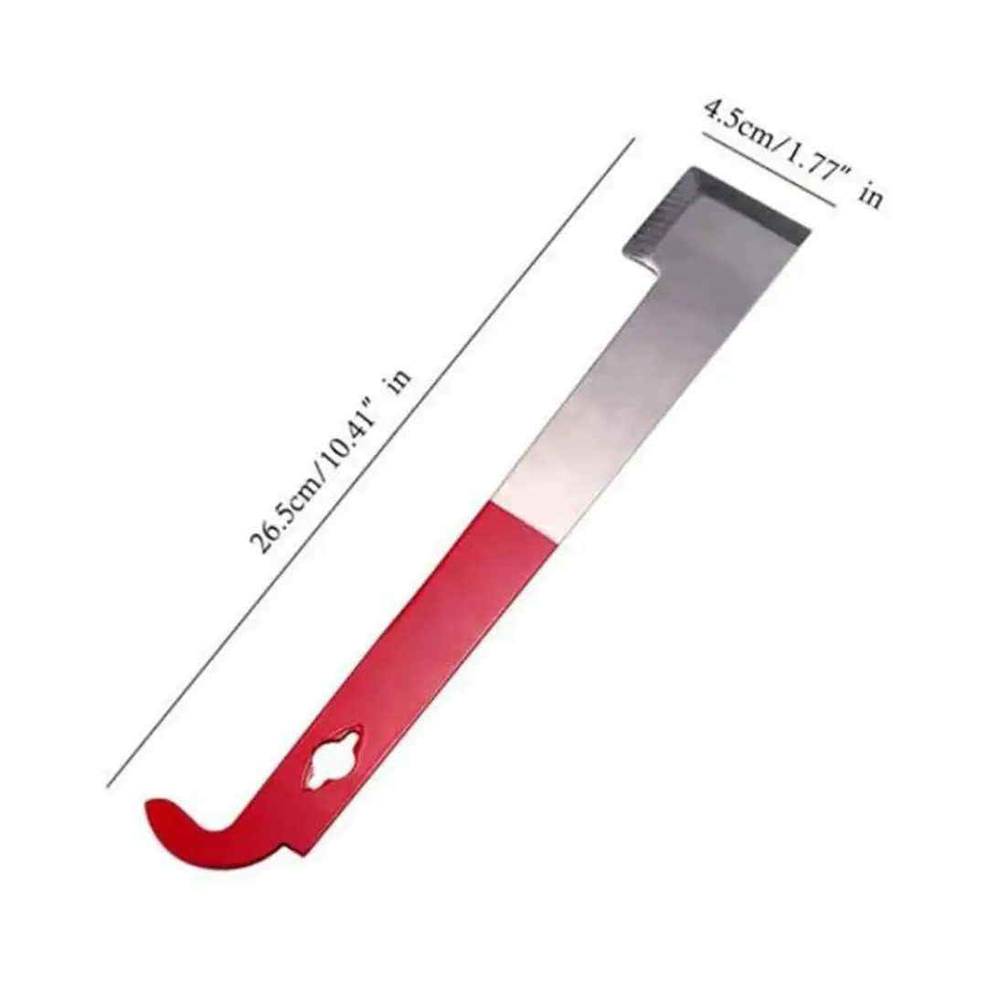 🐝 J Hook Bee Hive Tool – Frame Lifter and Scraper Essential beekeeping tool for lifting frames and scraping propolis. Durable metal design with easy grip for hive inspections