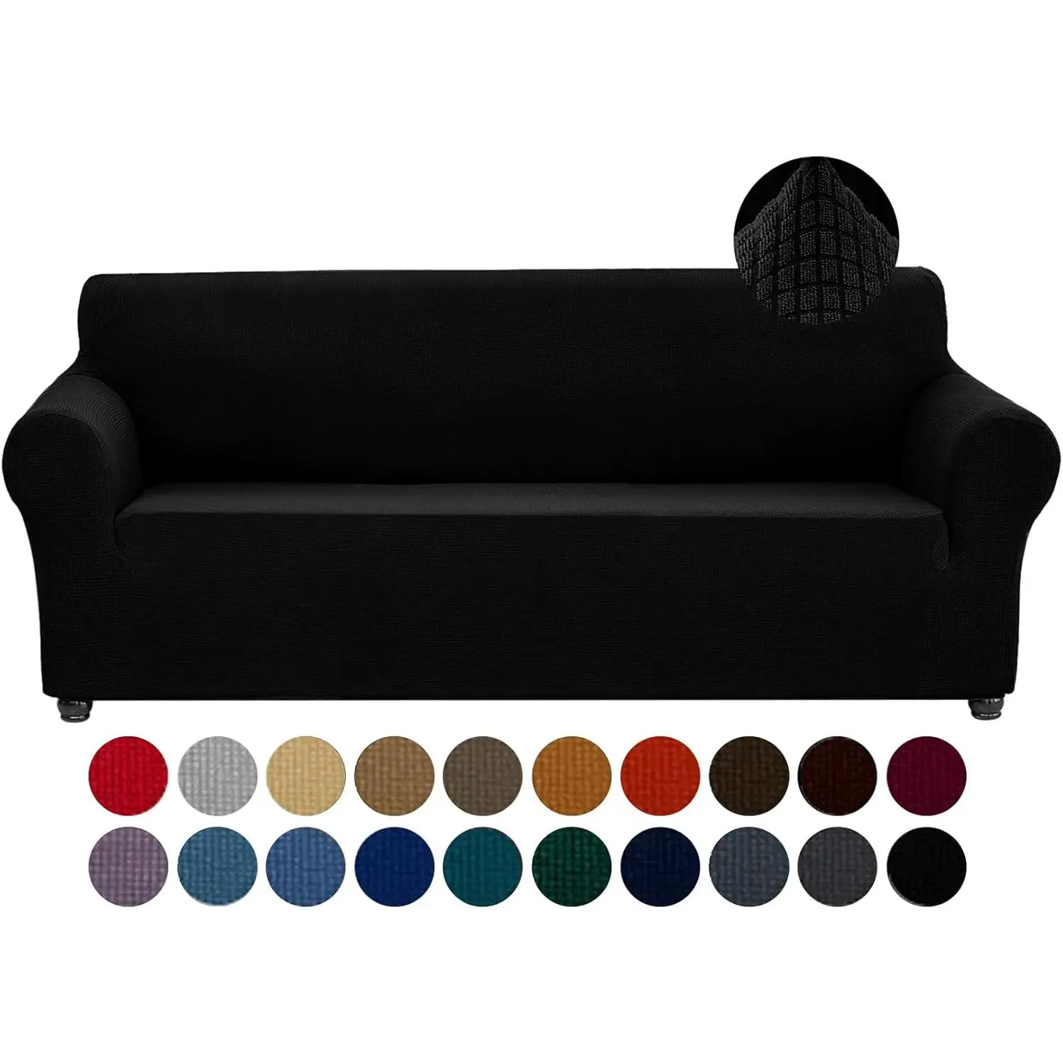 Pet Friendly Milk Silk Sofa Cover, High Elastic Stretch Couch Slipcover, Scratch Proof Washable Furniture Protector for Living Room, Multiple Sizes & Colors