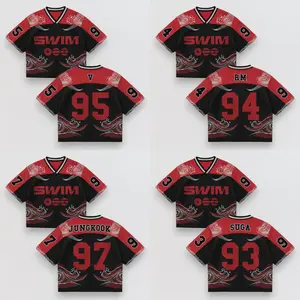 Bangtan Boys Swim Jersey Shirt, Swim MESH Crop Top Jersey, Arirang Concert Kpop Fan Merch, Unisex Jersey, Concert Outfit Gift for Her Women