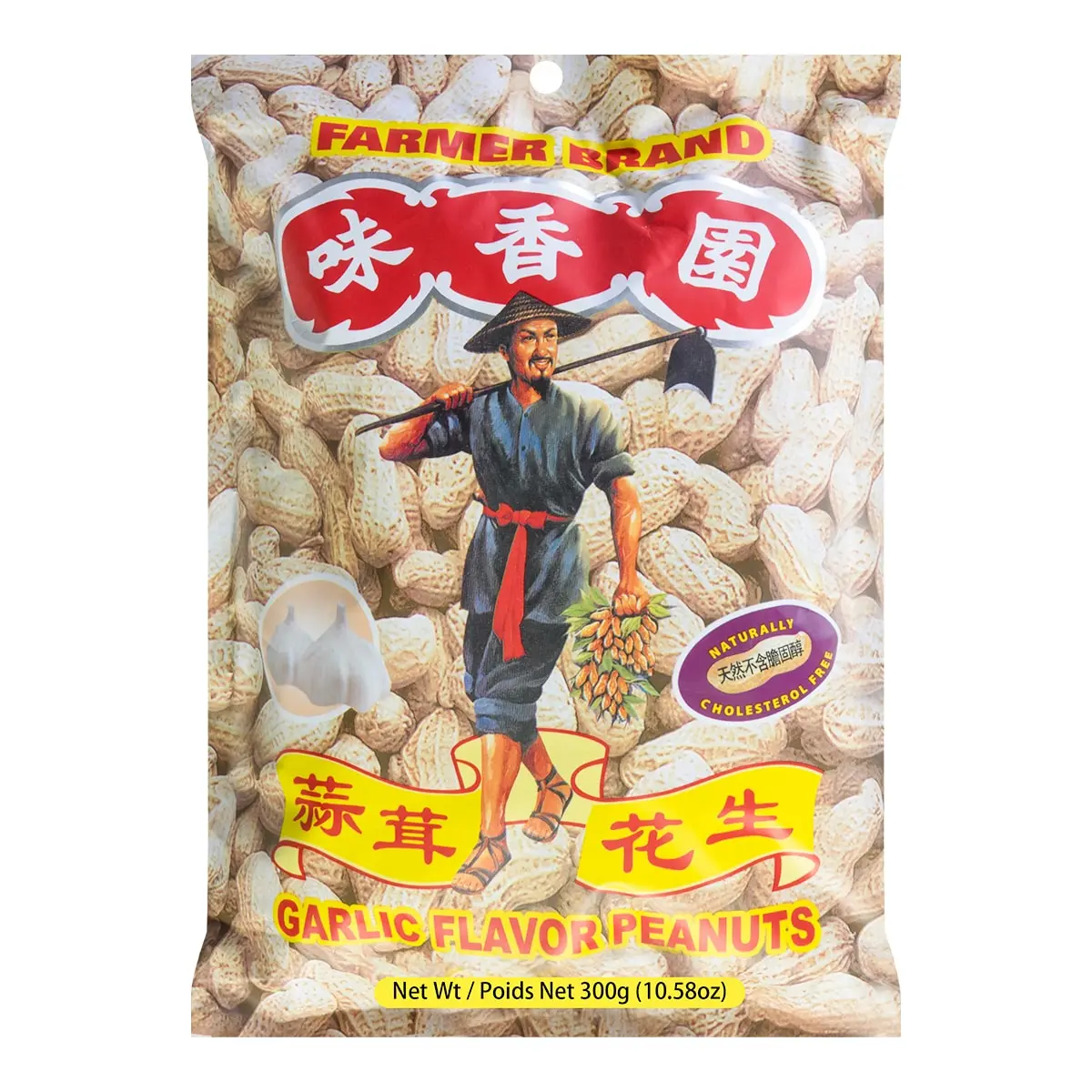 FRAMER BRAND Garlic Flavored Peanuts 300g - Crispy Savory Snack, Perfect for Parties & Snacking FRAMER BRAND Garlic Flavored Peanuts 300g - Crispy Savory Snack, Perfect for Parties & Snacking