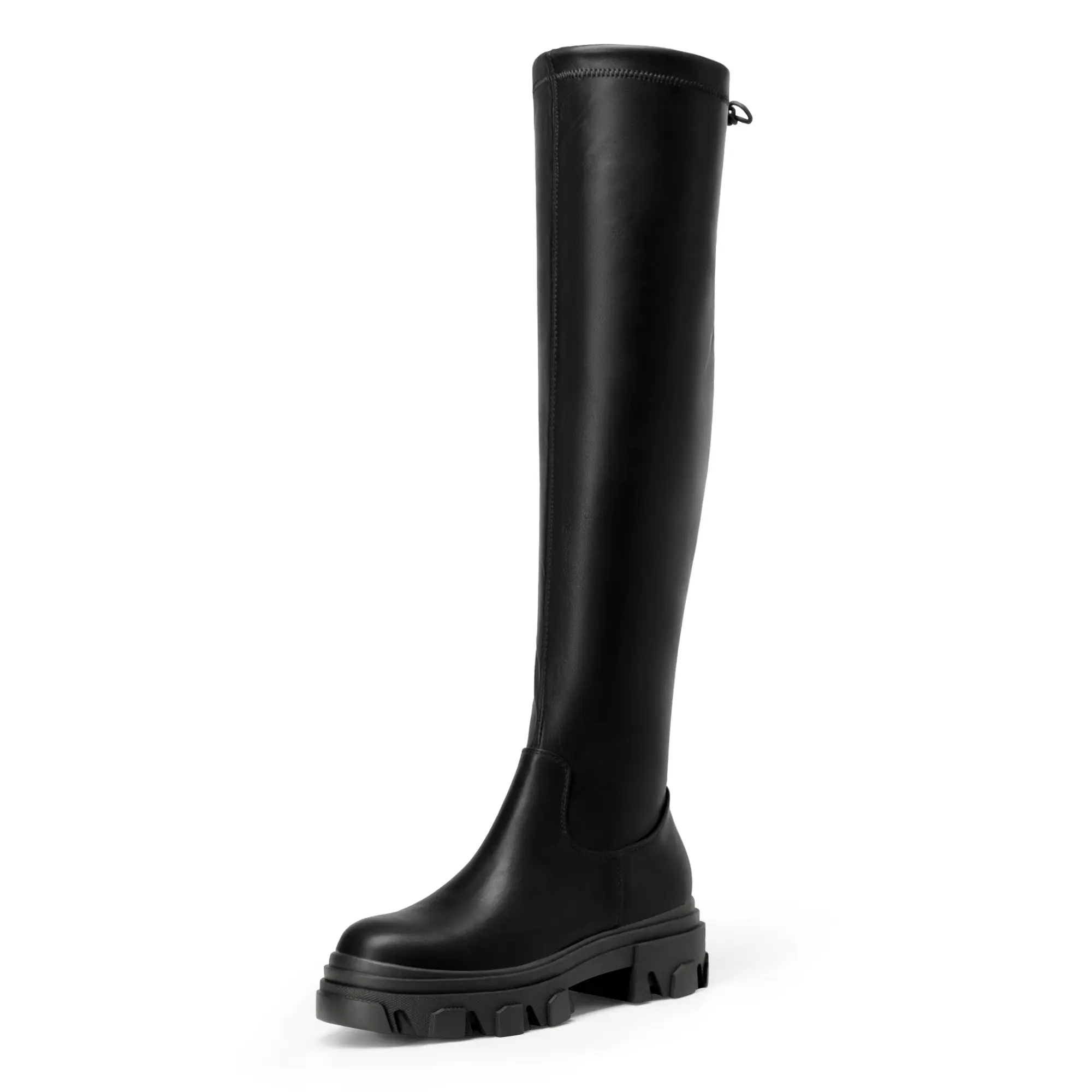 Dream Pairs Ikon Stretch Over-the-Knee Boots – Round-Toe Pull-On Heels with Winter-Warm Lining & Cloud-Cushion Insole, Footwear, Women, Shoe