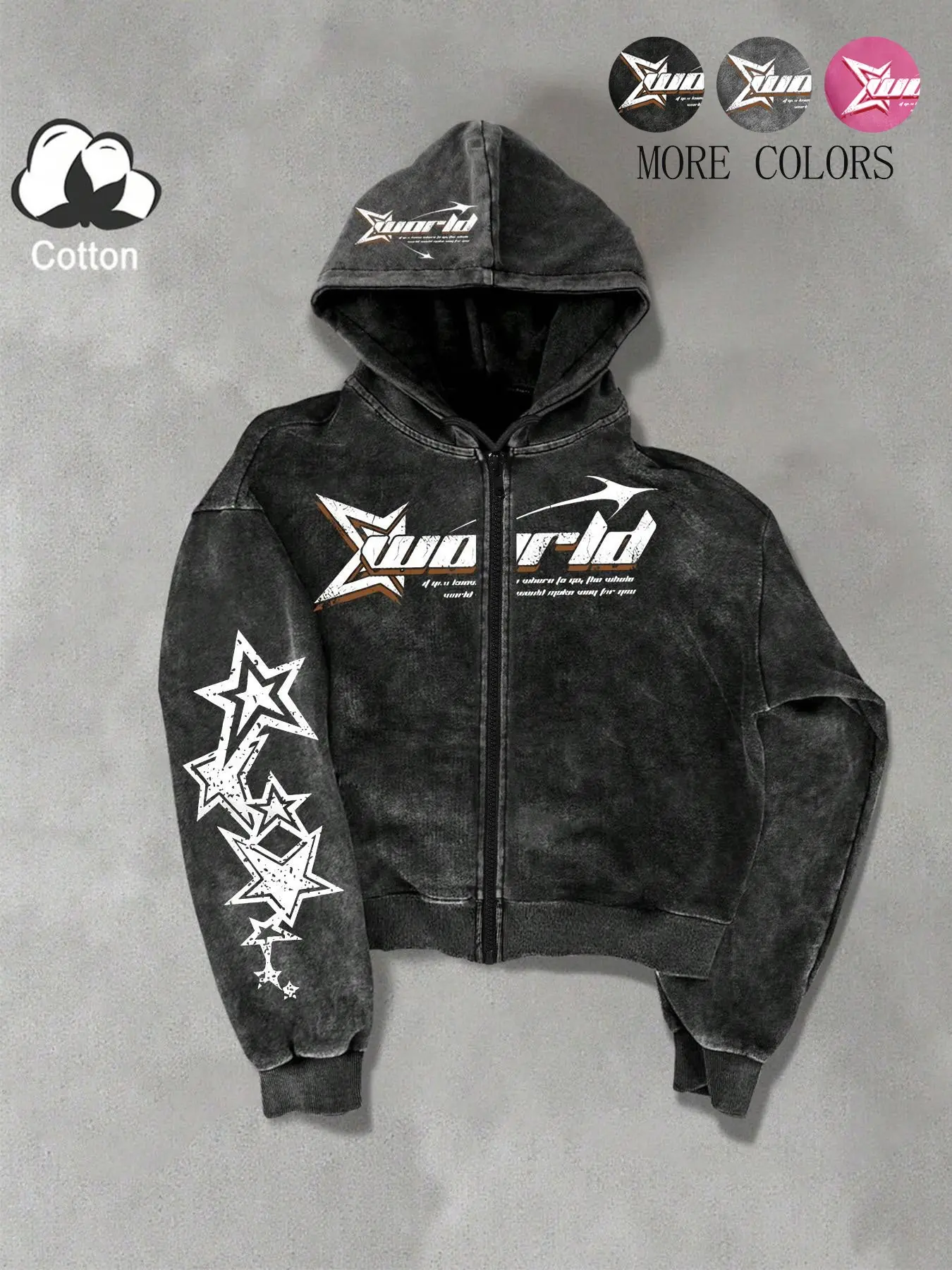 トップス OPIUM-3D Textured Black Knit Hoodie y2k Opium Sweater | Underground Sweater from Berlin | Fūga Studios