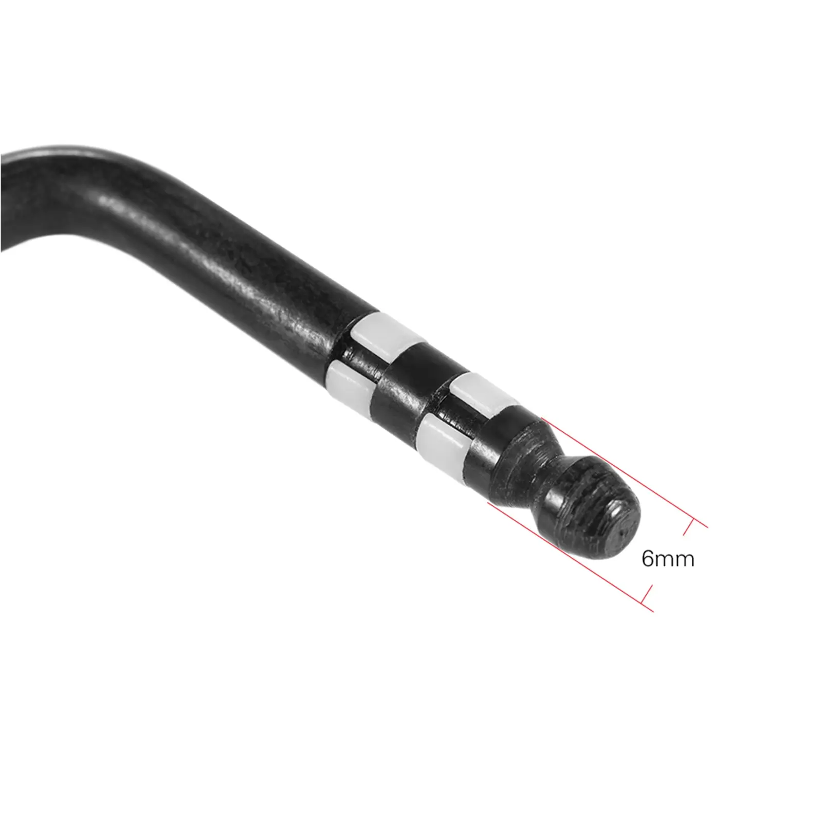 1* Chrome-Plated Tremolo Arm (Whammy Bar Crank Lever) for Ibanez Electric Guitar Tremolo Bridge, 6mm Diameter Black Direct Insertion Guitar Part, 18 * 6 * 1Cm 45g All-Season High-Quality Replacement