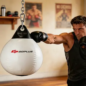 Water Punching Aqua Bag Hanging Heavy Bag Adjustable Weight Boxing Bag with Chain Home Gym MMA Training Equipment Perfect Gift for Men/Fathers Day fathersdaygift