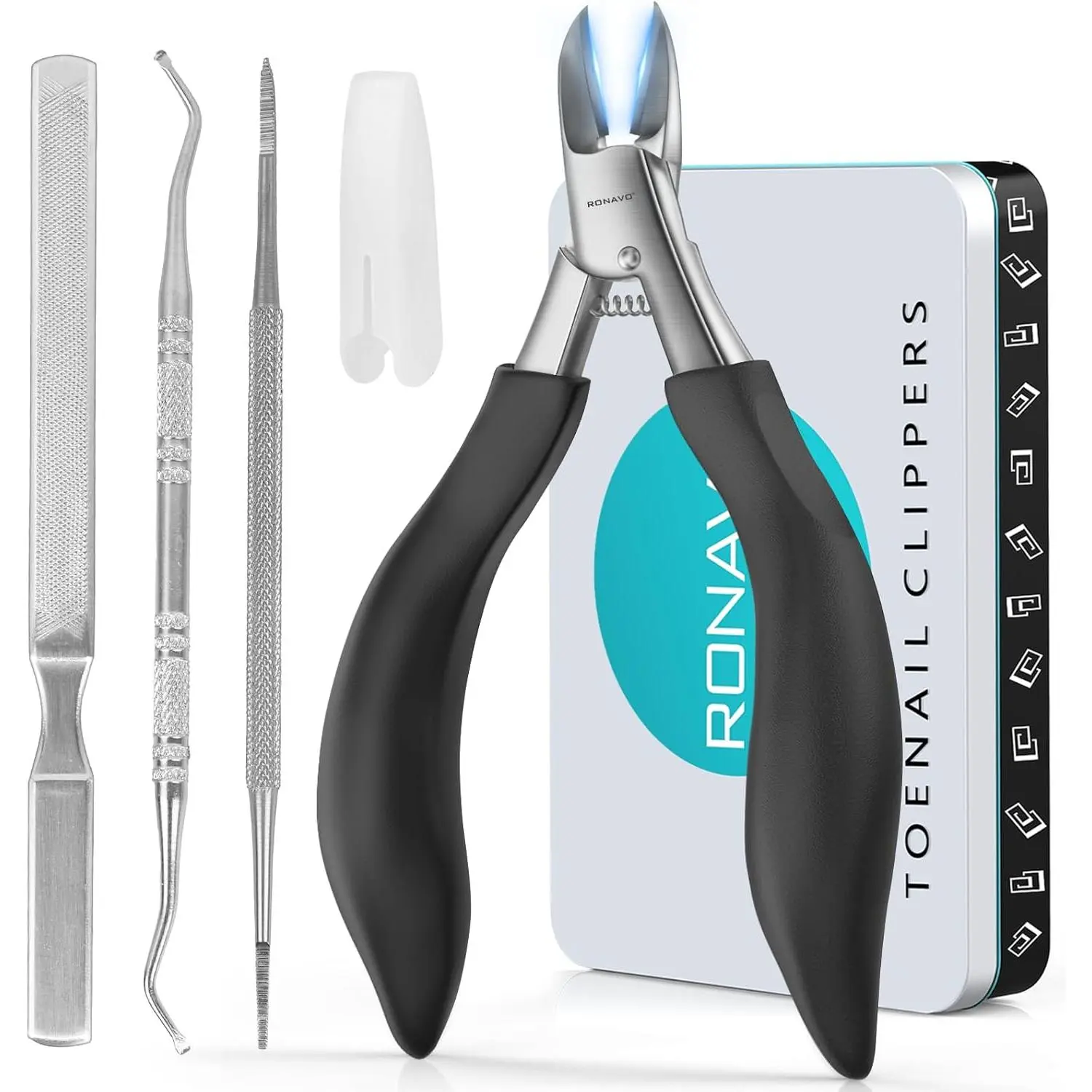 IngrownToenail Relief ️ | Professional Ingrown Toenail Clippers for Thick Nails & Fungal Nails | Ergonomic Handle Design for Seniors & Adults | Comfort Grip | Stainless Steel Pedicure Tool | Best Gift for Parents (Mom/Dad) | Foot Care Essential